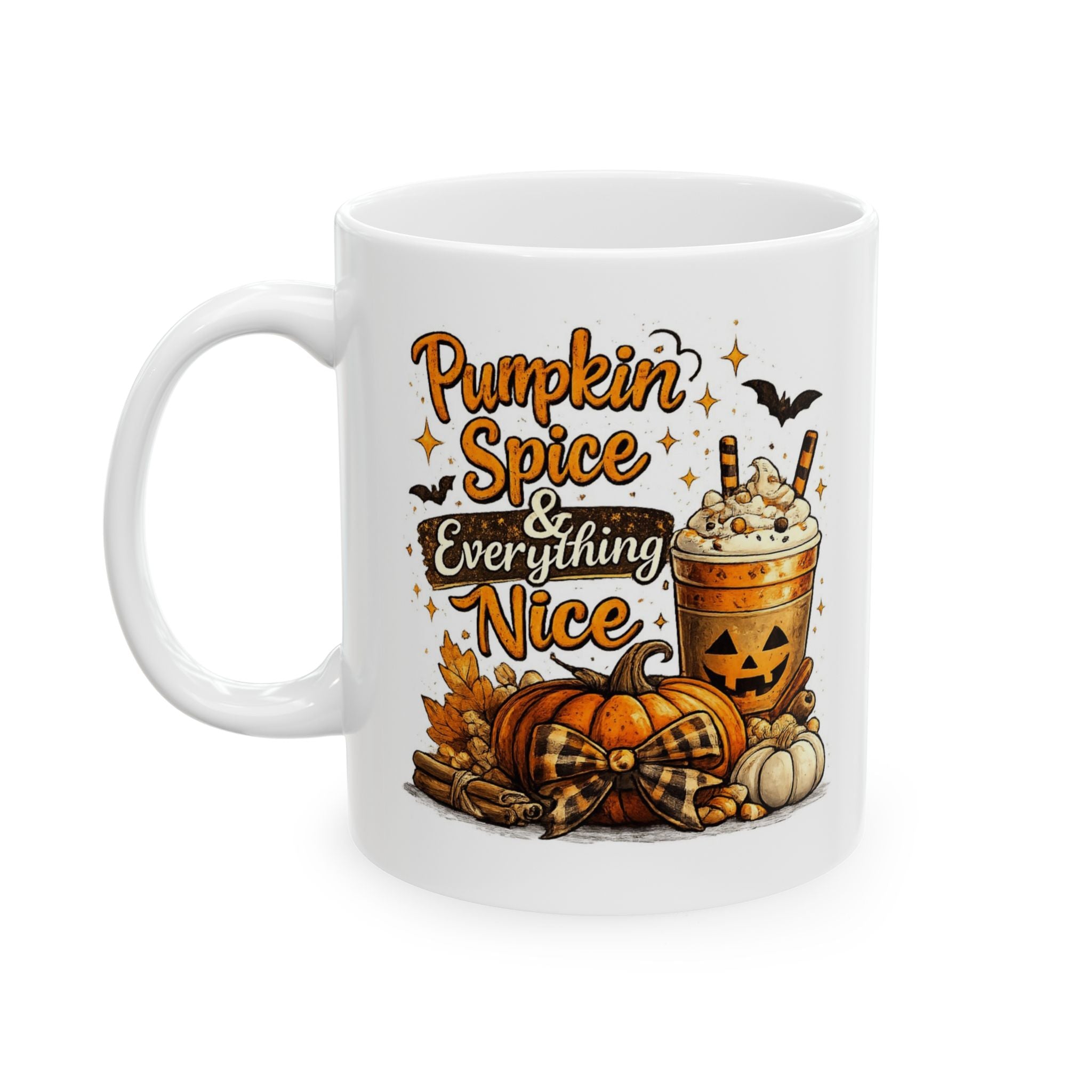 Pumpin Spice & Everything Nice Fall Coffee Mug | Halloween Ceramic Mug