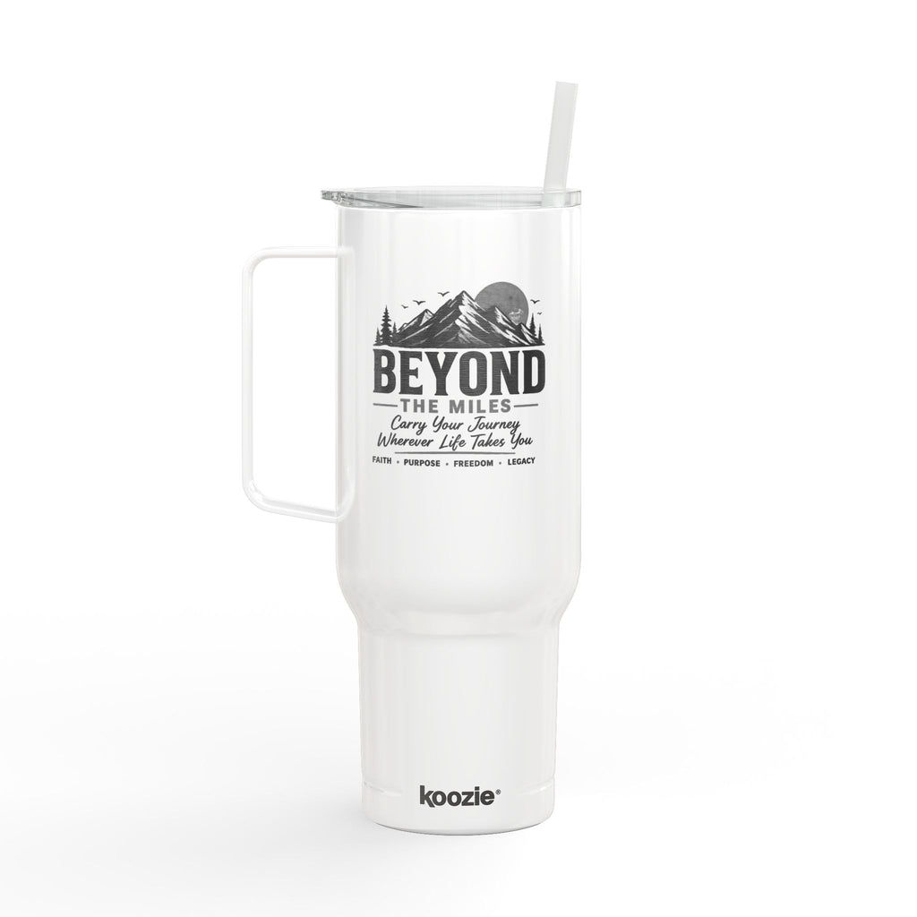 Beyond The Miles 40oz Travel Tumbler | Faith Over a Perfect Plan