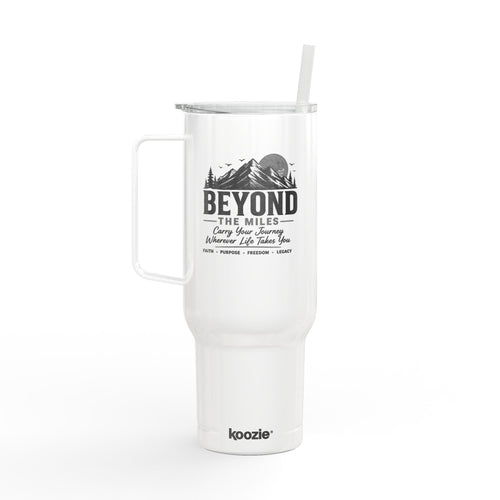 Beyond The Miles 40oz Travel Tumbler | Faith Over a Perfect Plan
