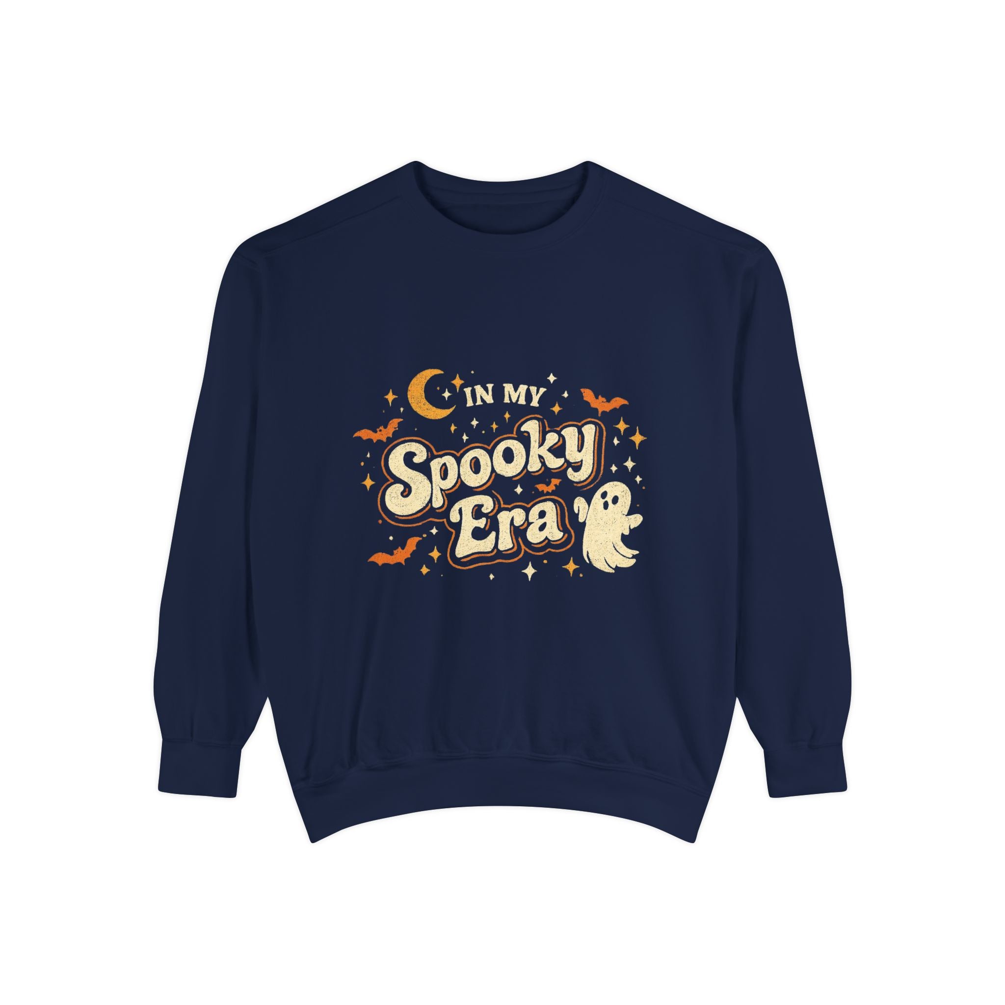 In My Spooky Era Crewneck Sweatshirt — Cute Ghost Halloween Sweatshirt | Vintage Fall Graphic Pullover | Cozy Autumn Sweatshirt