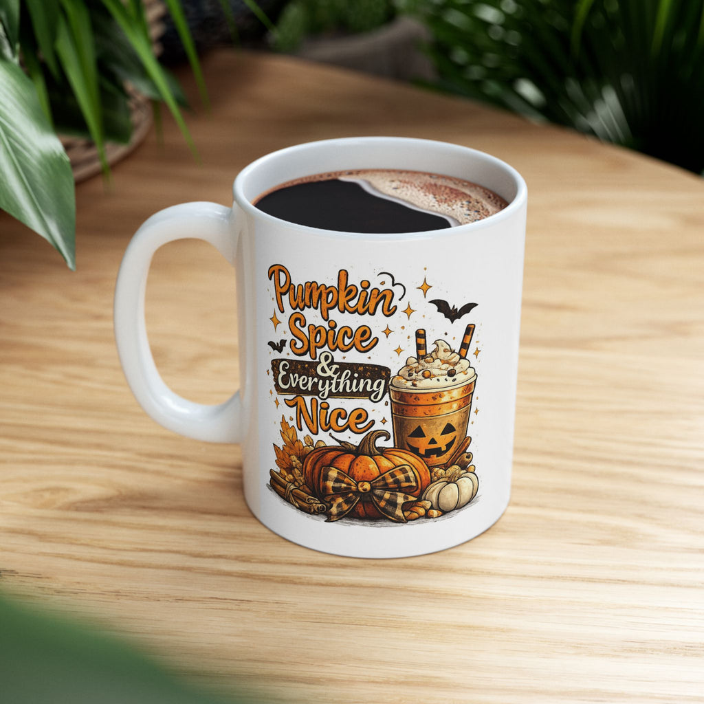 Pumpin Spice & Everything Nice Fall Coffee Mug | Halloween Ceramic Mug