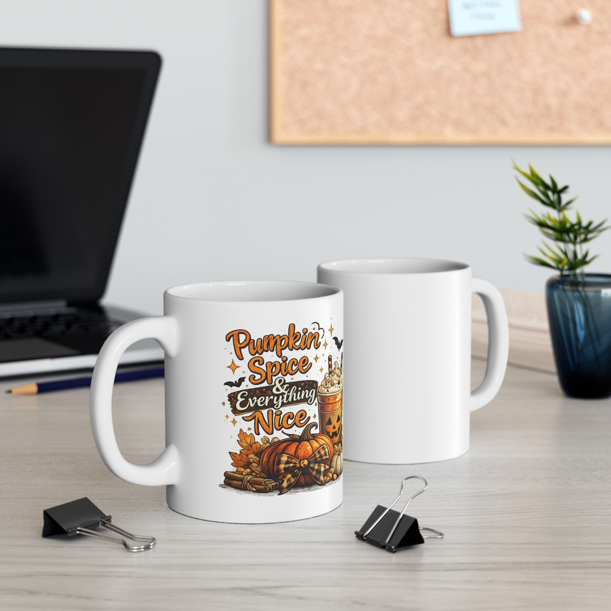 Pumpin Spice & Everything Nice Fall Coffee Mug | Halloween Ceramic Mug
