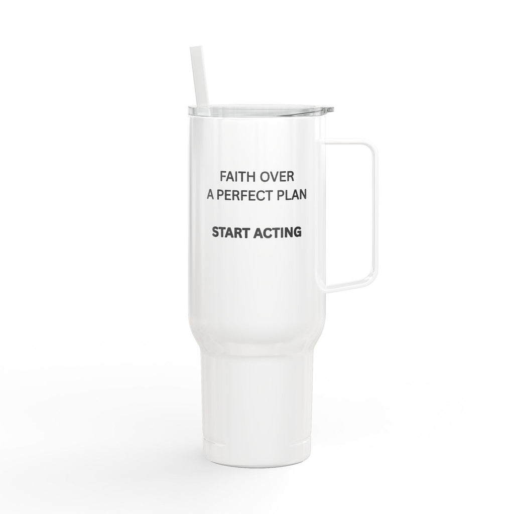 Beyond The Miles 40oz Travel Tumbler | Faith Over a Perfect Plan