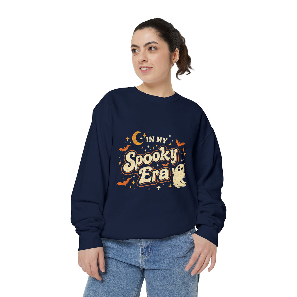 In My Spooky Era Crewneck Sweatshirt — Cute Ghost Halloween Sweatshirt | Vintage Fall Graphic Pullover | Cozy Autumn Sweatshirt