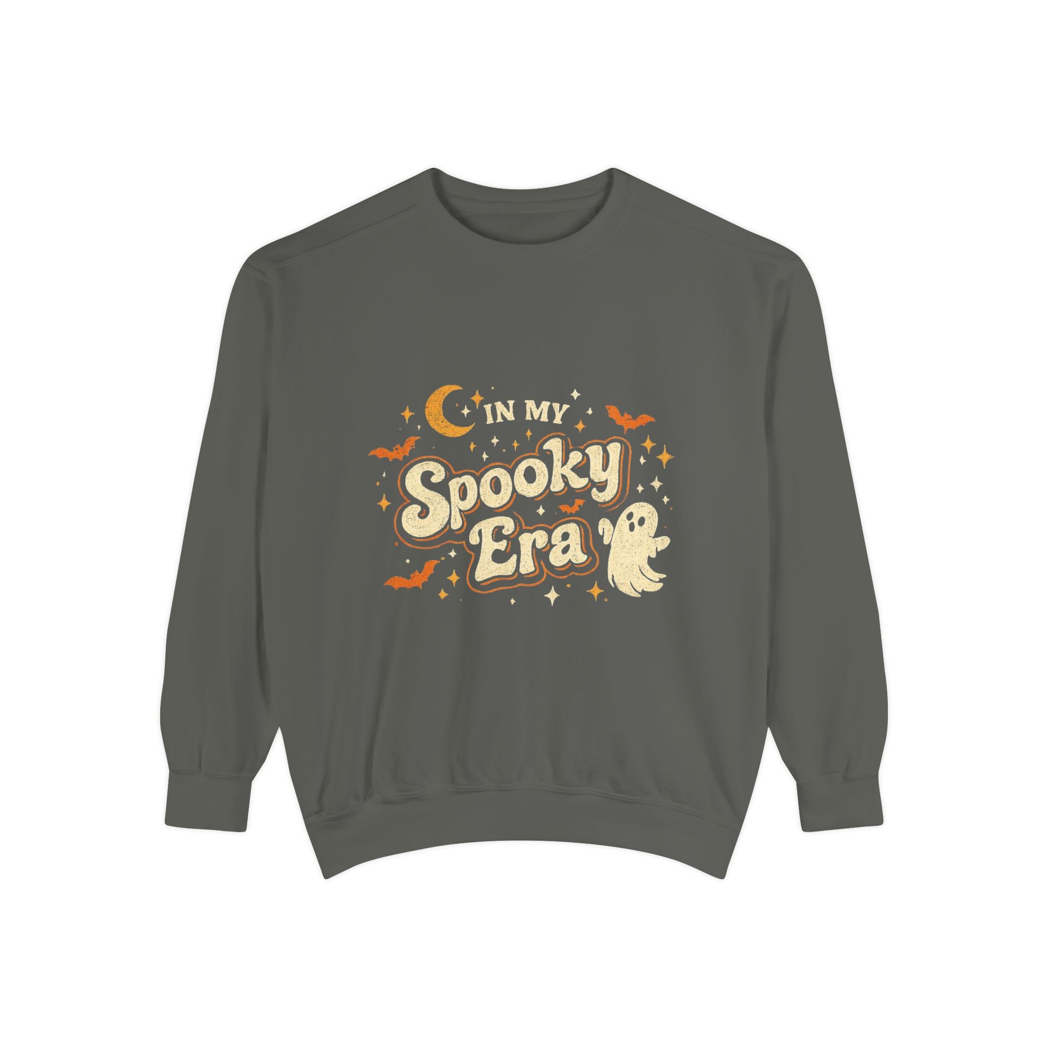 In My Spooky Era Crewneck Sweatshirt — Cute Ghost Halloween Sweatshirt | Vintage Fall Graphic Pullover | Cozy Autumn Sweatshirt