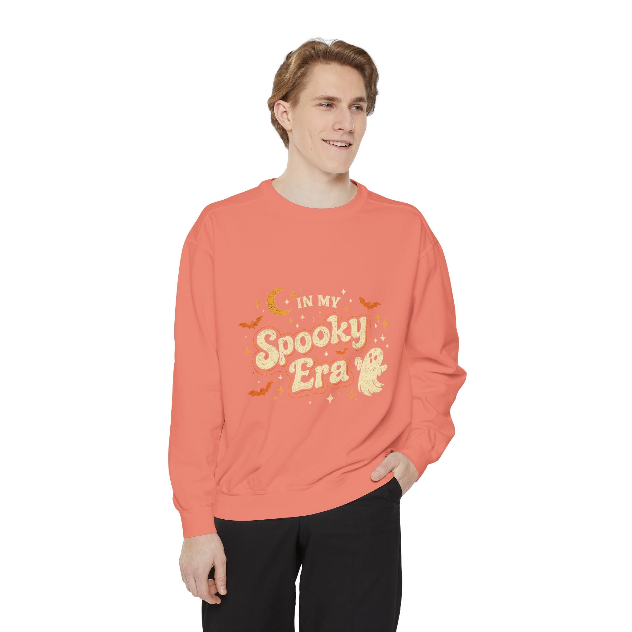 In My Spooky Era Crewneck Sweatshirt — Cute Ghost Halloween Sweatshirt | Vintage Fall Graphic Pullover | Cozy Autumn Sweatshirt
