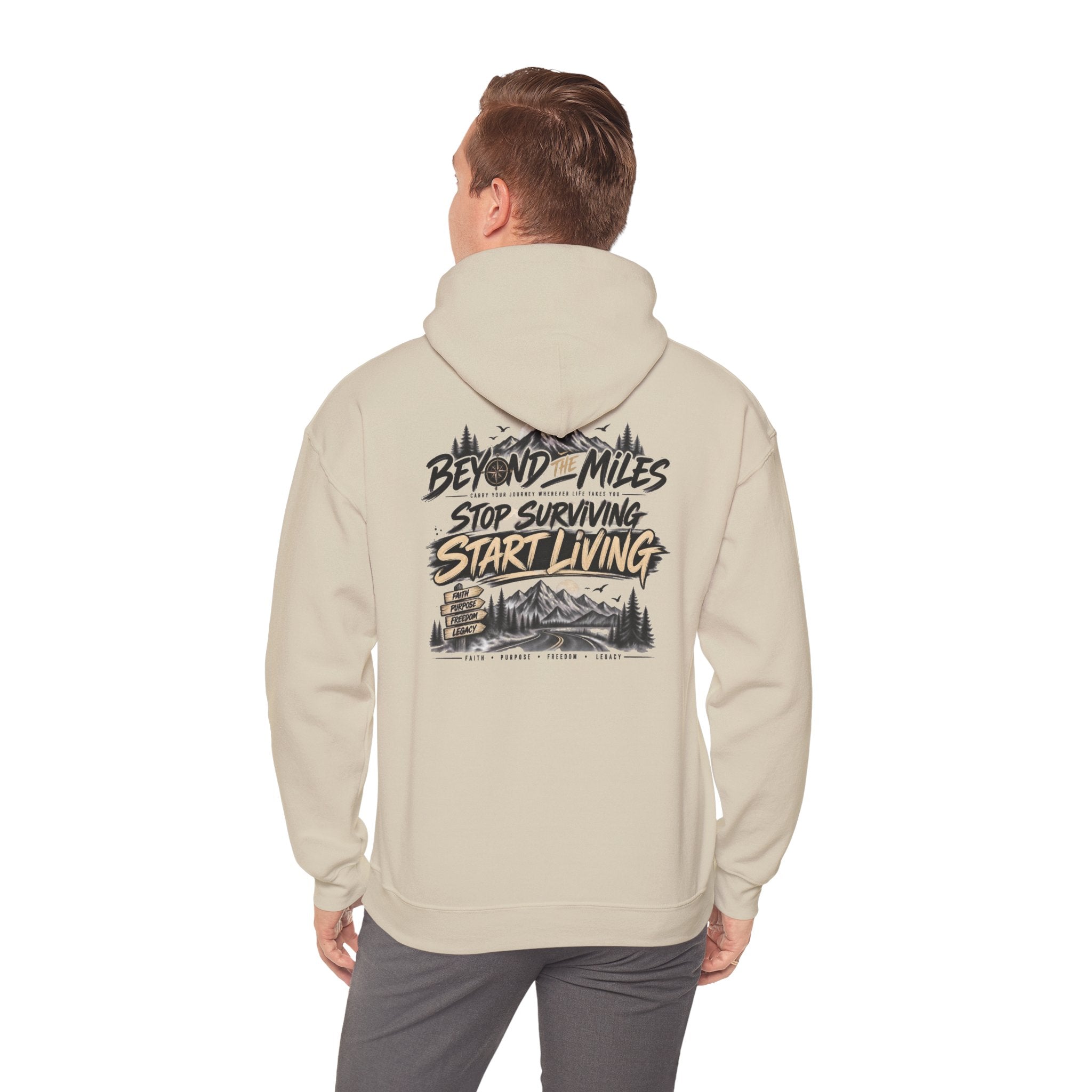 Beyond The Miles™ “Stop Surviving, Start Living” Premium Hoodie