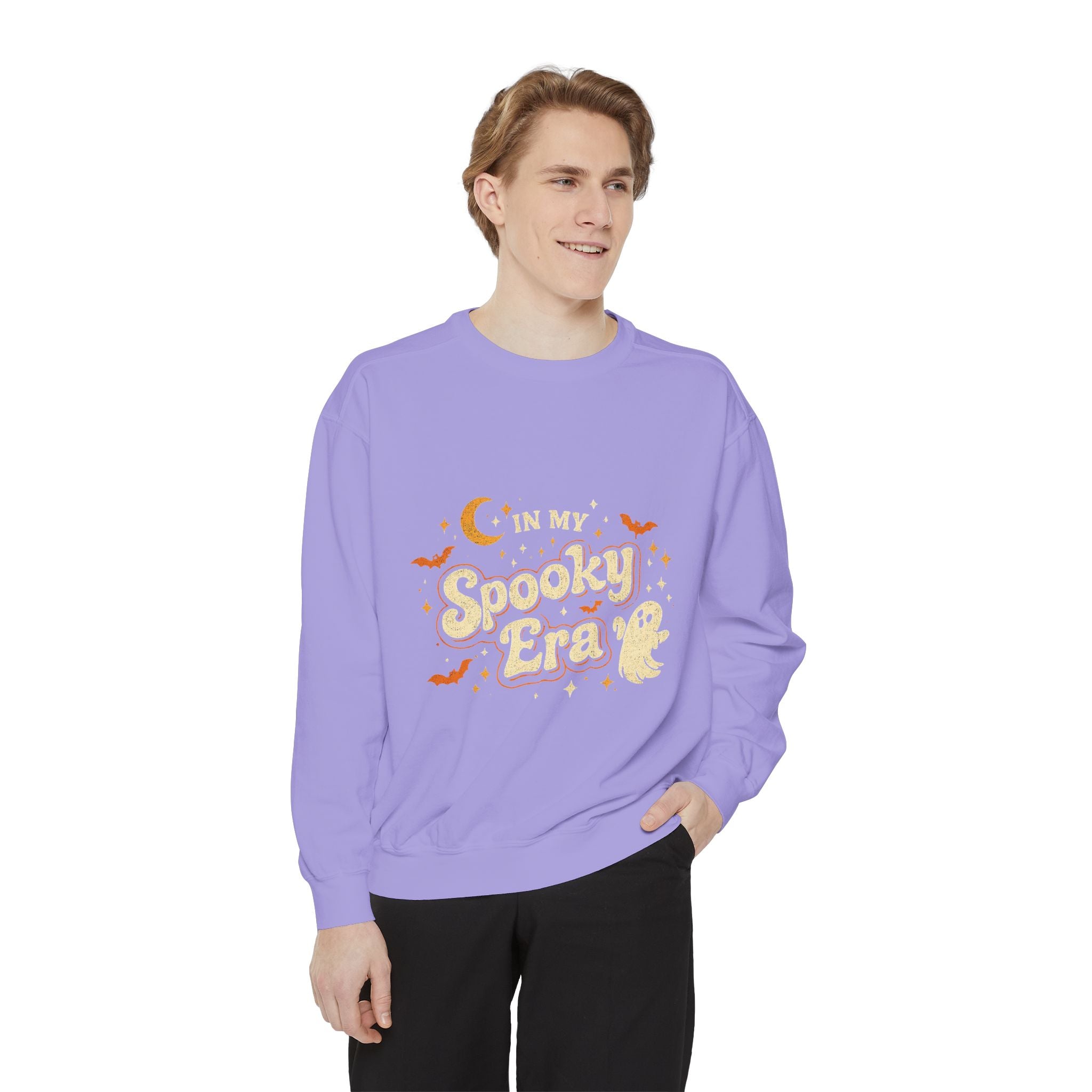 In My Spooky Era Crewneck Sweatshirt — Cute Ghost Halloween Sweatshirt | Vintage Fall Graphic Pullover | Cozy Autumn Sweatshirt