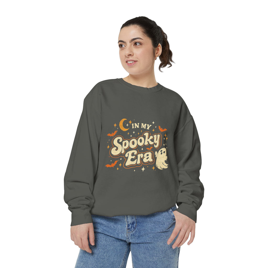 In My Spooky Era Crewneck Sweatshirt — Cute Ghost Halloween Sweatshirt | Vintage Fall Graphic Pullover | Cozy Autumn Sweatshirt