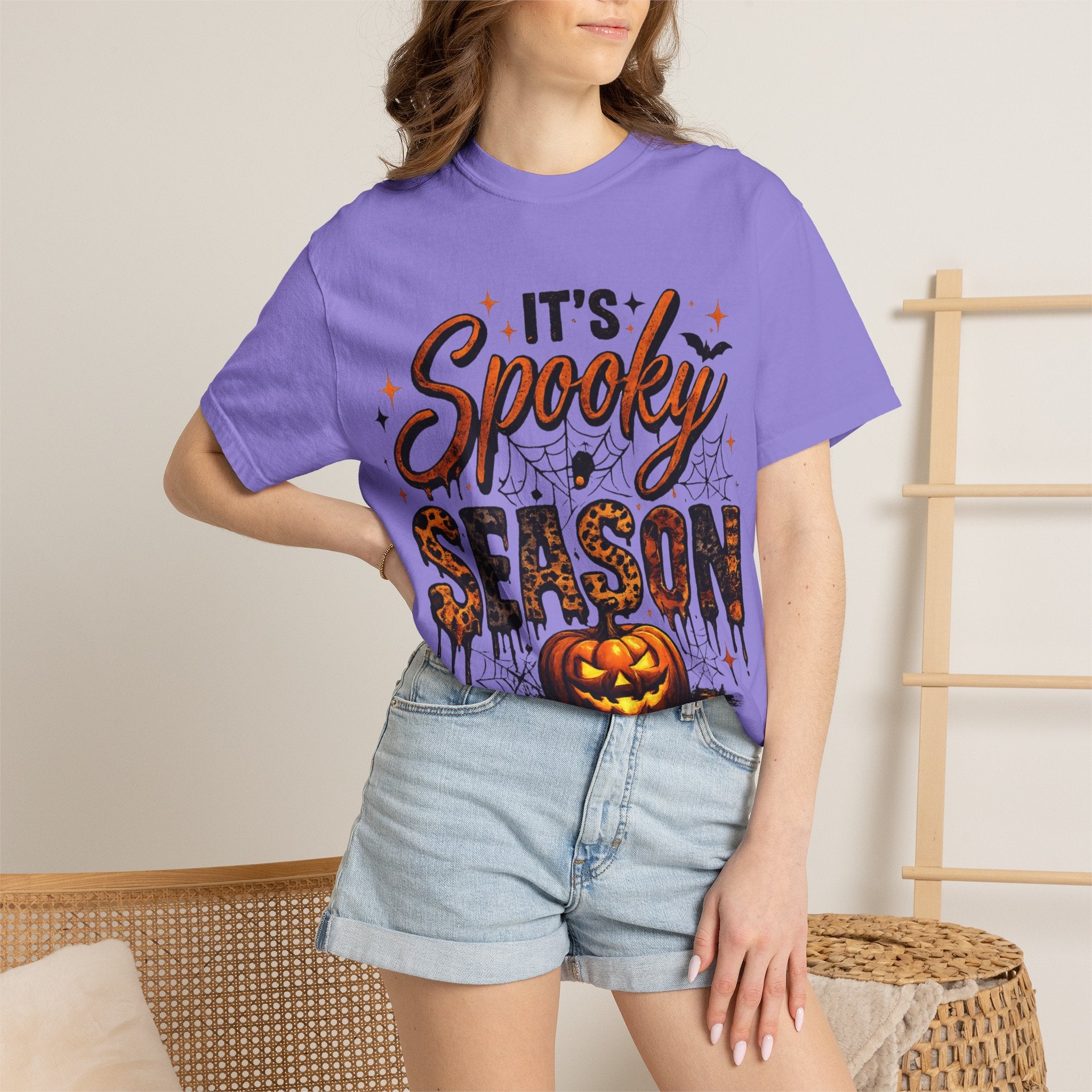 It's Spooky Season Halloween Graphic T-Shirt | Cute Fall Pumpkin Tee | Unisex Halloween Shirt