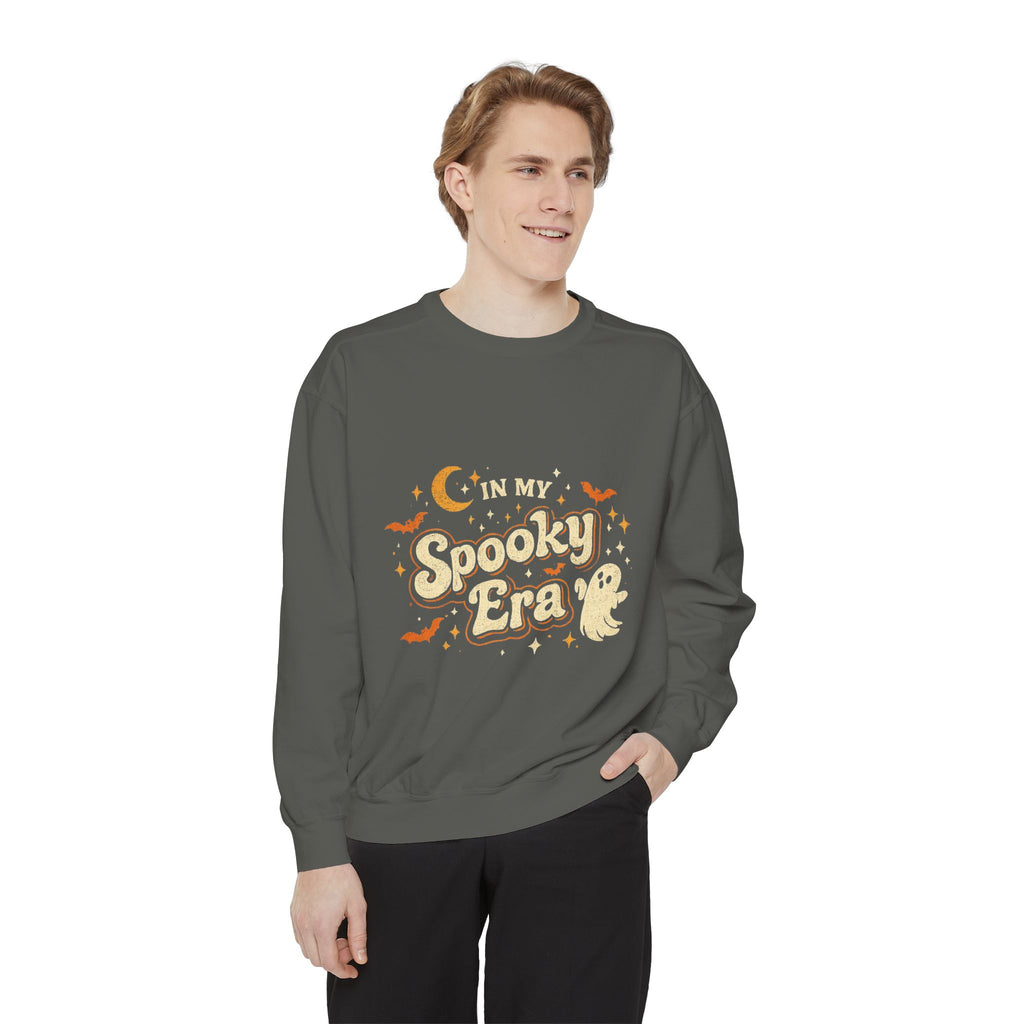 In My Spooky Era Crewneck Sweatshirt — Cute Ghost Halloween Sweatshirt | Vintage Fall Graphic Pullover | Cozy Autumn Sweatshirt